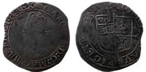 Charles I AR Shilling - Stuart - Aberystwyth Bust (London Mint)