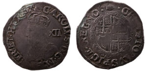 Charles I AR Shilling - Stuart - Group E (London Mint)