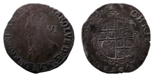 Charles I AR Sixpence - Stuart - Group D (London Mint)