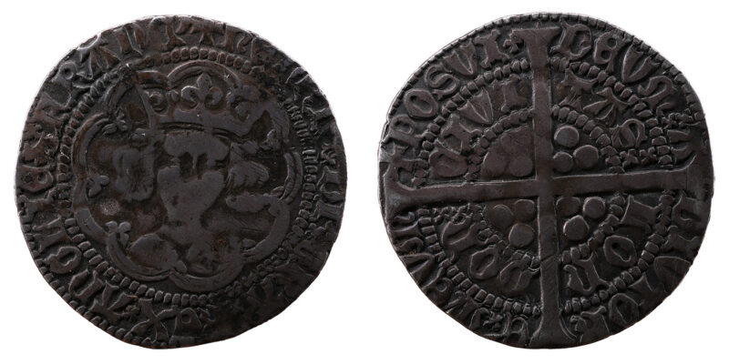 Henry V AR Groat – House of Lancaster – Class C – Mullet on Right Shoulder
