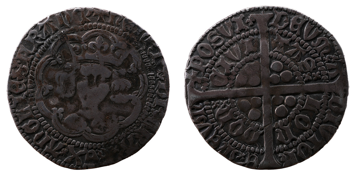 Henry V AR Groat – House of Lancaster – Class C – Mullet on Right Shoulder