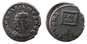 Gallienus AR Antoninianus - IOVI VICTORI (Lugdunum Mint)