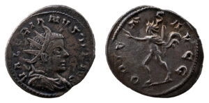 Valerian AR Antoninianus - ORIENS AVGG (Lugdunum Mint)