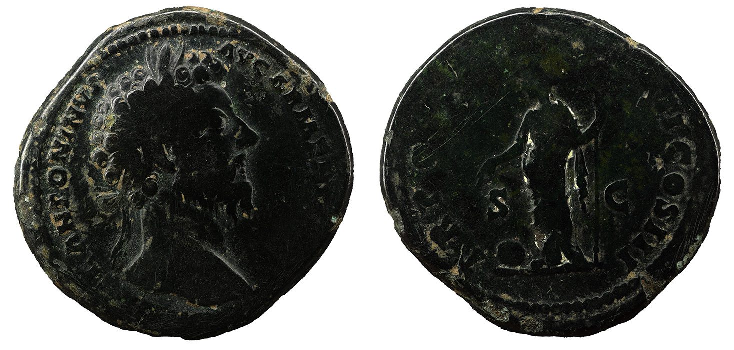 Marcus Aurelius AE Sestertius - Providentia