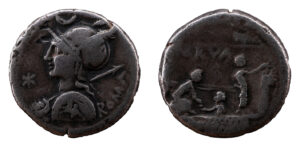 P. Nerva AR Denarius - Voting on Comitium