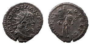 Postumus AR Antoninianus - MERCVRIO FELICI (Trier Mint)