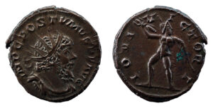 Postumus AR Antoninianus - IOVI VICTORI (Cologne Mint)